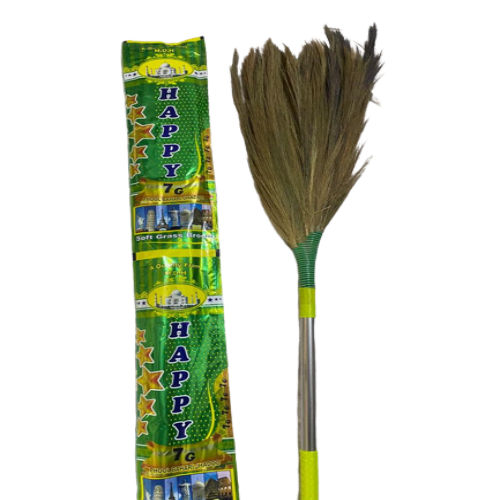 7G Green Broom - Material: Plastic