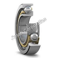 Angular Contact Bearing - Stainless Steel, Fixed Size, Silver Color | Industrial Use, 100g Weight, Warranty Included