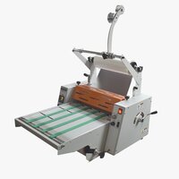 Jumbo Roll-to-roll Lamination Machine - 380 Mm, 4 Silicon Rollers, Semi-automatic, 5 Minute Heating Time, Human Machine Interface, Electric Drive Type, Metal Construction, 220 Volt Power Source