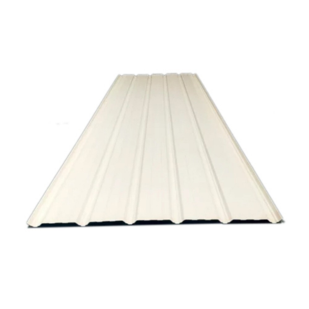 White Colour Coated Upvc Roofing Sheet - Pattern: Trapzodial
