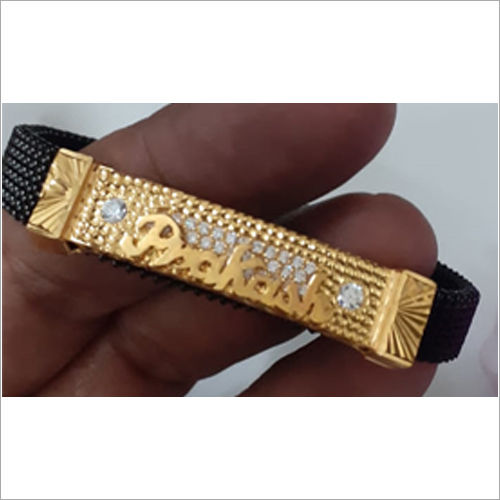 Flexible Belt Gents Gold Bracelet Light Weight