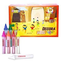 Decora Rangoli Glitter Pen - Durable Plastic, Different Sizes, Multicolored Glitter Ink | Eco-friendly, Non-toxic, Skin-friendly, Round Shape