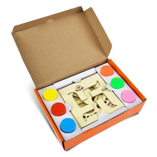 Decora Rangoli Easy Filler Stencil 6 Pcs - Color: Multicolor