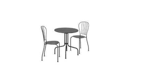 CAFE CHAIR AND TABLE