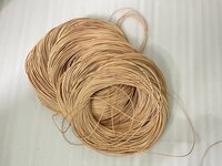 Cane Corepvc - Plastic 3mm Round Webbing | Natural Color, Plain Texture, Soft & Lightweight, Washable With 1mm Thickness, 50m Length