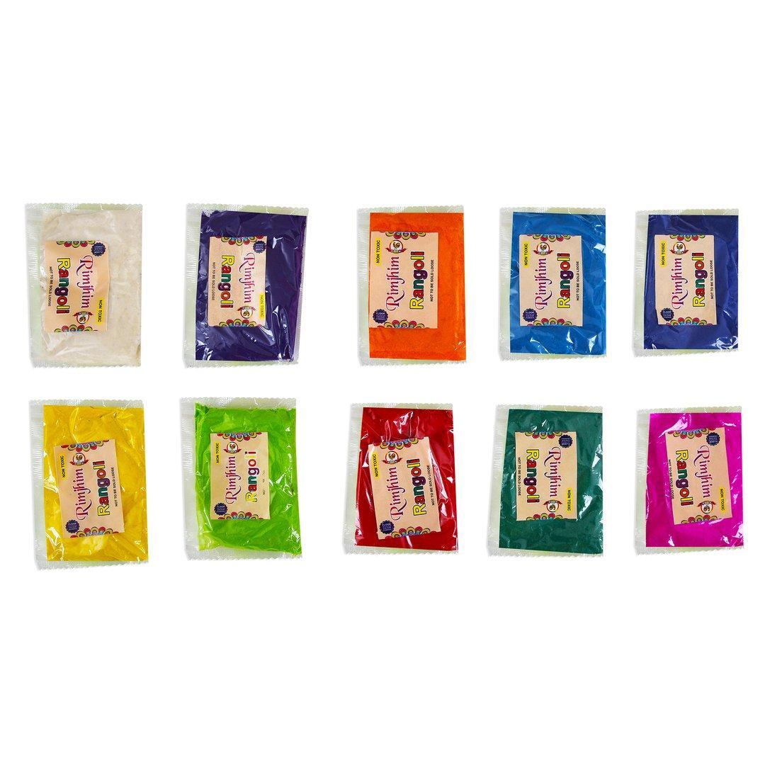 Rimjhim Rangoli Pouch 80g (10 Pcs.)