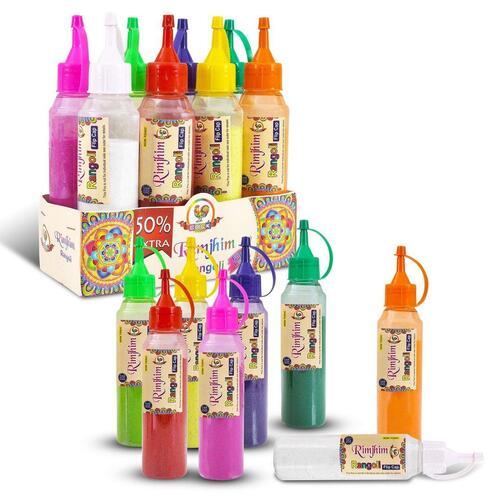 Rimjhim Rangoli Flip Cap 150g (8 Pcs.)