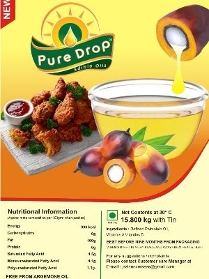 Common Refined Palm Oil By Pure Drop Edible Oils