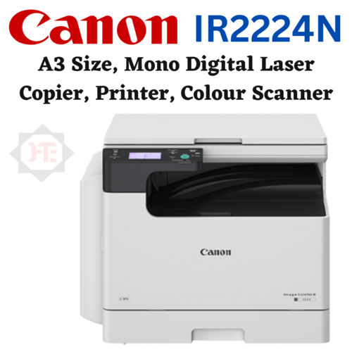 Canon IR 2224N A3 Size Mono Digital Photocopier With Platen Cover Laser Printer Colour Scanner Basic