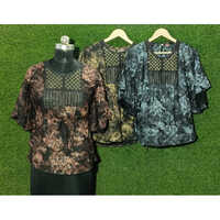 Different Available Ladies Black Panther Printed Top