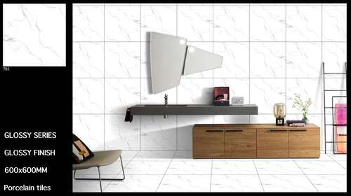 Glossy 3d Porcelain Floor Tiles, 2x2 Feet(600x600 mm)
