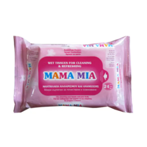 24pcs Mama Mia Wet Tissue For Cleaning And Refreshing-OEM