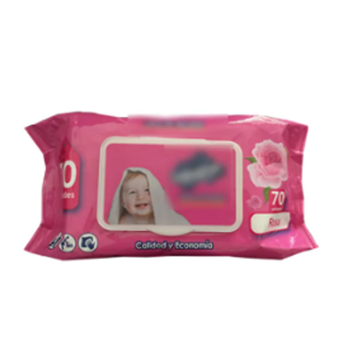 Hand & Mouth Wet Wipes - Spun Lace 15x20cm | 80/Pack Ideal for Babies 0-6 Soft White