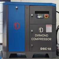 10 Hp Screw Compressor - Air Tank Capacity: 500 Liter (l)