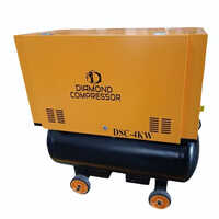 Diamond 5 Hp Tank Mounted Screw Air Compressor - Usage: Industrial
