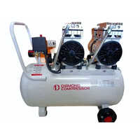 Oil Free Silent Portable Air Compressor - Color: Grey