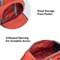 President 45 Litre Orange Color Water Resistant duffle Bag Unisex