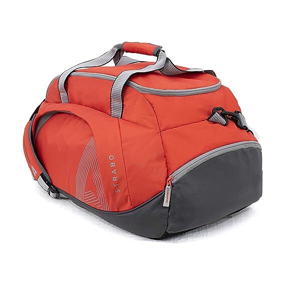President 45 Litre Orange Color Water Resistant duffle Bag Unisex