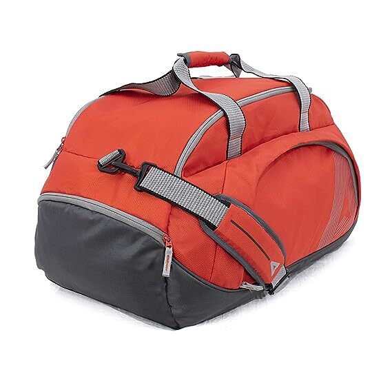 President 45 Litre Orange Color Water Resistant duffle Bag Unisex