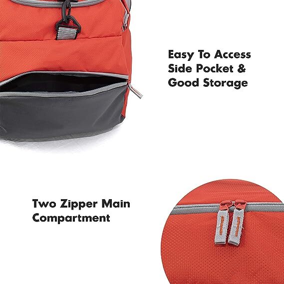 President 45 Litre Orange Color Water Resistant duffle Bag Unisex