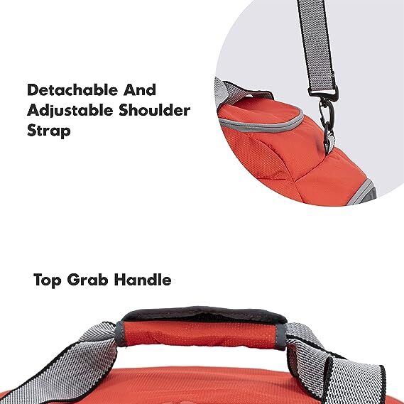 President 45 Litre Orange Color Water Resistant duffle Bag Unisex