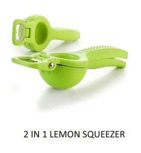 Green 2In1 Lemon Squeezer