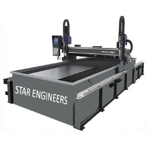 Heavy Duty CNC Plasma Cutting Machine - Metal Cutting, Gray Color, Electric Drive, Human Machine Interface | Includes Warranty, High Speed 24000 mm/min, Non-Computerized Design