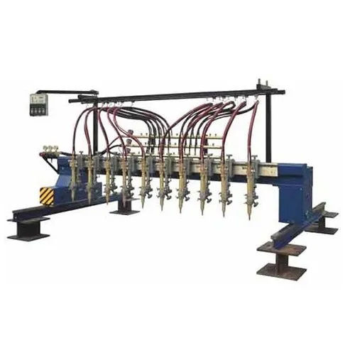 Black Cnc Multi Torch Metal Strip Cutting Machine