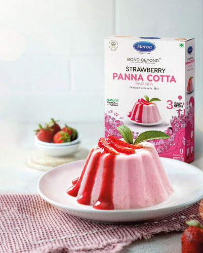 Powder Strawberry Pannacotta Instant Dessert Mix 100 Grams