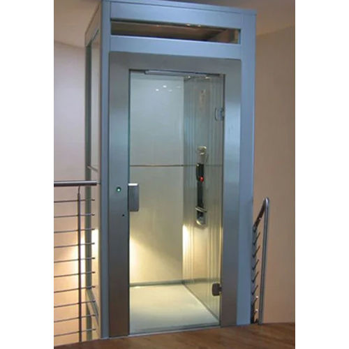 Stainless Steel And Glass Apartment Elevator