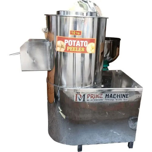 Stainless Steel Potato Peeler Machine, For Restaurant, Capacity: 25 kg