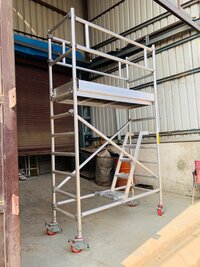 Aluminum Mobile Scaffold Tower With Narrow Version 4 Meter