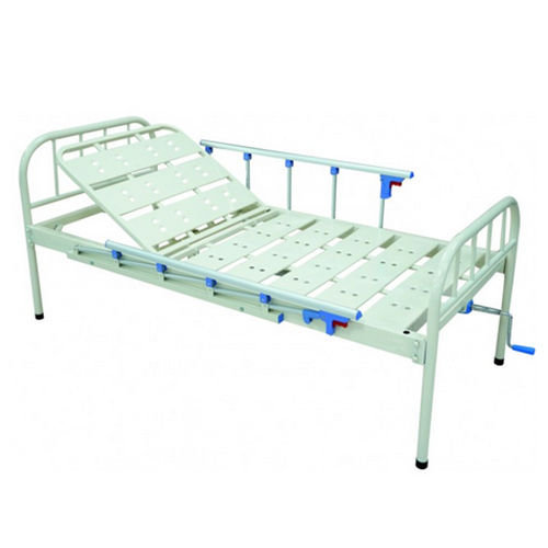 KW 471 - BACKREST SEMI-FOWLER COT WITH ALUMINIUM RAILINGS