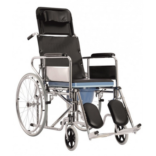 KW 609GC - WHEELCHAIR RECLINING COMMODE