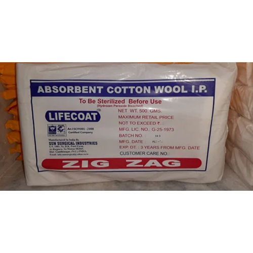 Absorbent Cotton Wool, Usage: Clinical