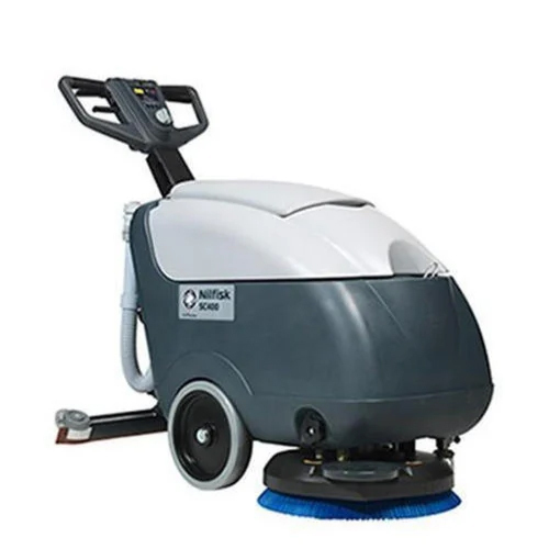 Manual Floor Cleaning Machine - Color: White-black