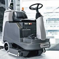 Manual Sweeping Machine - 500 Millimeter Width, Grey Color | New Industrial Floor Sweeper
