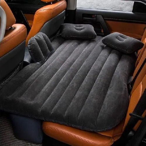 Pvc And Sleek Black Car Inflatable Bed