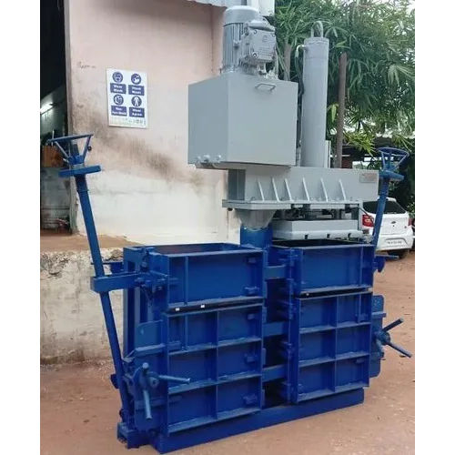 Blue Double Chamber Baling Machine