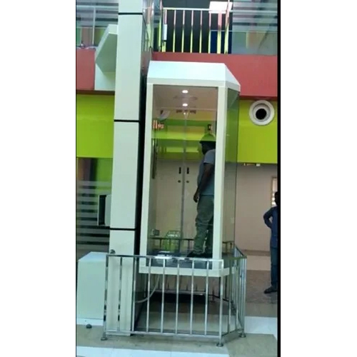 Outdoor Home Lift Glass Cabin With ACP Covering - Merrit