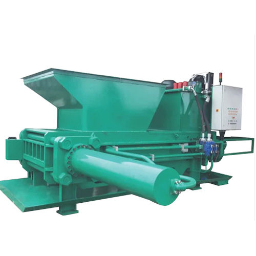 Green Automatic Hydraulic Scrap Baling Press