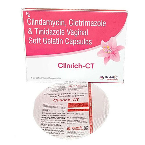 Clinrich -CT (Clindamycin Clotrimazole And Tinidazole Vaginal Soft Gelatin Capsule)