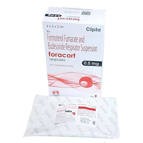 Foracort 0.5Mg Respules(Formoterol Fumarate And Budesonide Respirator Suspension) Keep In A Cool & Dry Place