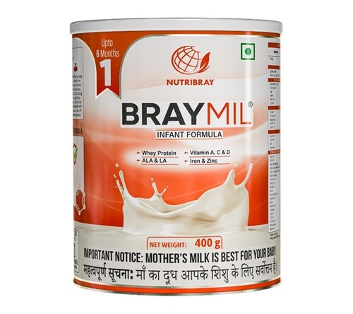 BRAYMIL 1 INFANT Formula Stage -1 ( upto 6 months) 400 gm