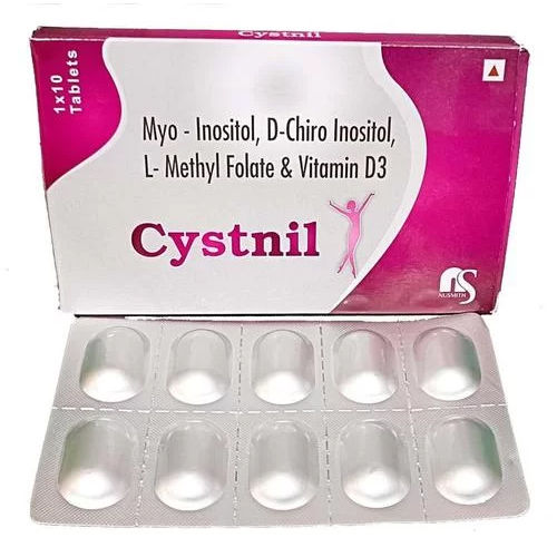 Tablets Cystnil(Myo-Inositol D-Chiro Inositol L-Methyl Flolate And Vitamin D3)