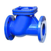 Cast Iron Pulp Valve - High Pressure, Powder Coated Blue Finish | Round Shape For Industrial Water Applications