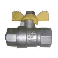 Butterfly Type Ball Valve - Stainless Steel, Round Shape, Powder Coated Finish | Industrial Use For Gas, Air, Water, And Fuel