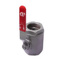 Cast Iron Handle Ball Valve - 1 Inch Round | Silver Powder Coated, High Pressure Psi, Suitable For Water, Steam, Air, And Gas