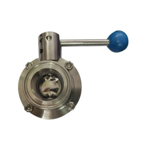 Blue & Gray Stainless Steel Triclover Butterfly Valve at Best Price in ...