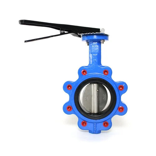 Blue & Gray Manaul Lug Type Butterfly Valve